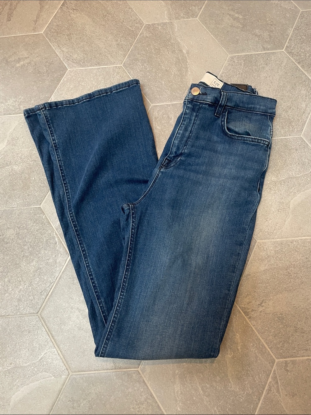Current/Elliott High-Rise Flare Jeans | Size 28 | Indigo Denim | High Waist